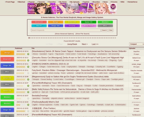 Review screenshot E-hentai.org