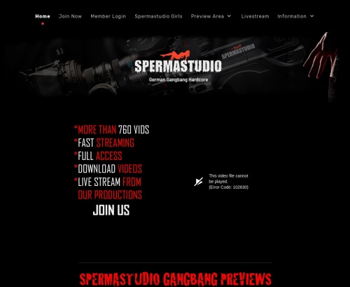 Review screenshot sperma-studio.com