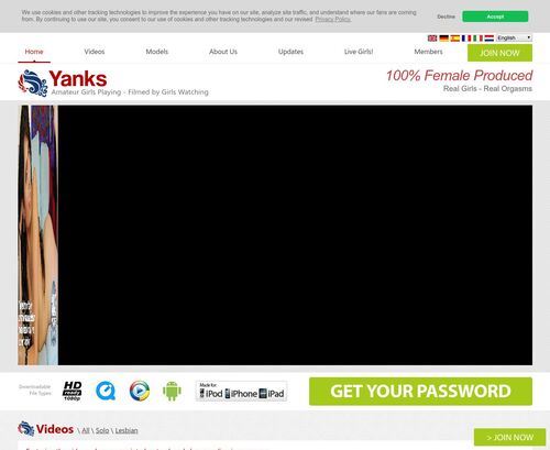 Review screenshot Yanks.com