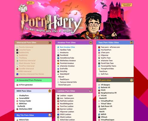 A Review Screenshot of Pornharry.com Porn Directory