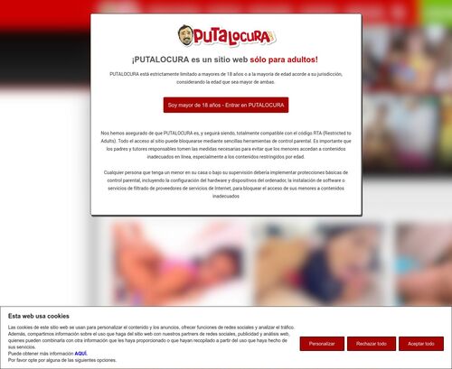 Review screenshot putalocura.com