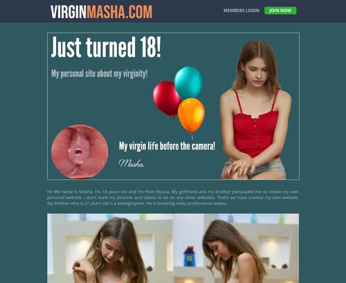 Review screenshot VirginMasha.com