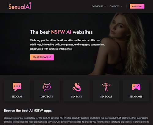 A Review Screenshot of SexualAI