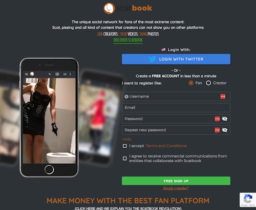 A Review Screenshot of Scatbook